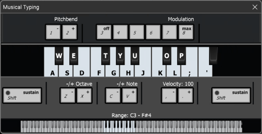 Virtual Midi Piano Keyboard - Download