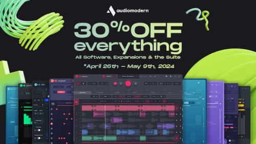 Audiomodern Spring Sale in the Mixcraft Store - 30% Off Everything!