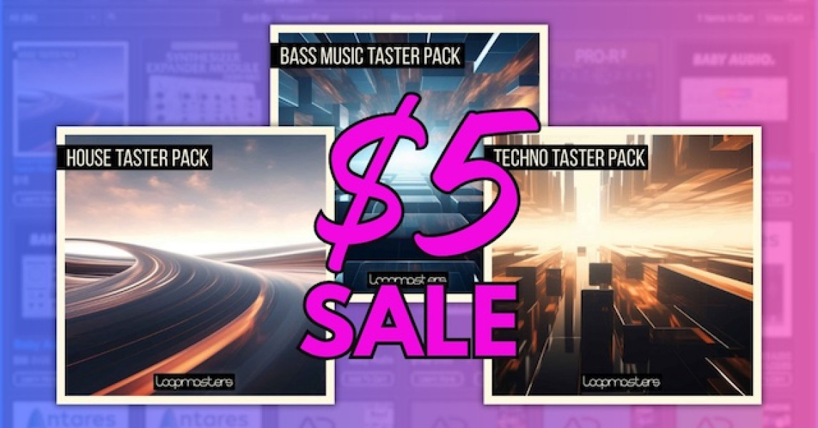 Loopmasters Sample Pack On Sale in the Mixcraft Store: $5 Loopmasters Taster Packs | Acoustica