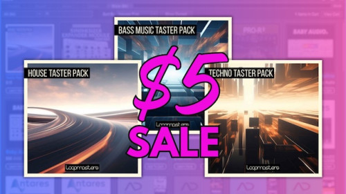 On Sale in the Mixcraft Store: $5 Loopmasters Taster Packs