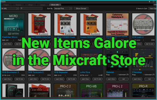 New Items Galore in the Mixcraft Store